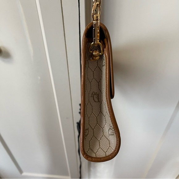 Vintage Dior honeycomb Beige & Brown Coated Canvas Shoulder Bag-no dustbag - Picture 15 of 16